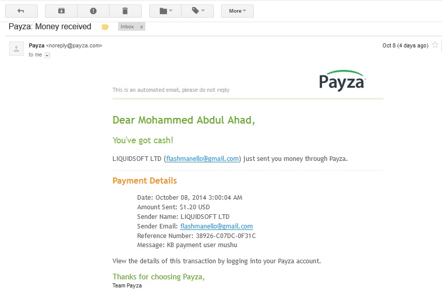 KB Payment Proof